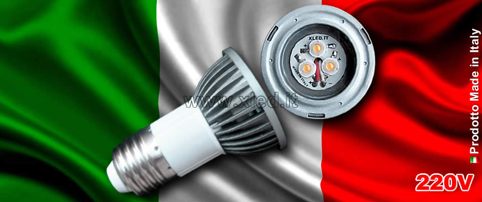 Lampadina LED 5W 120° E27L Warm White - Made in Italy