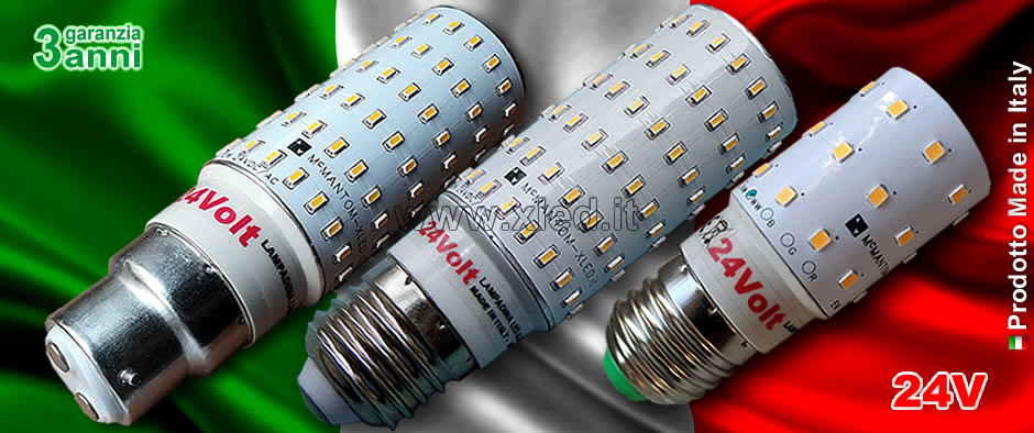 Lampadine LED 24V - McMANTOM-Xled - Made in Italy
