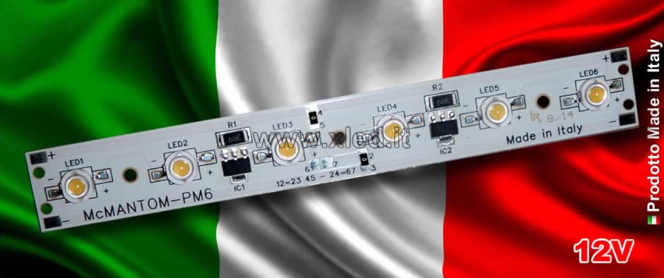 Modulo LED SMD Warm White 12V 6W - Made in Italy