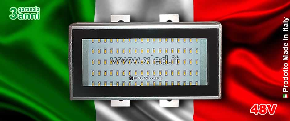 Proiettore LED da esterno IP65 XLED-11 48VDC - Made In Italy